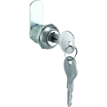 Prime-Line Prime-Line Chrome Silver Stainless Steel Cabinet/Drawer Lock U 9941
